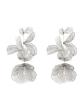 Momentlover Three-Dimensional Flower Solid Color Drop Earrings