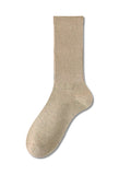 momentlover Solid Color Pleated Socks