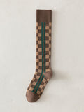 momentlover Stylish Selection Skinny Leg Checkered Socks Accessories