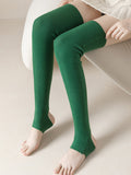 momentlover Wool Solid Color Leg Warmers Accessories