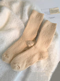 momentlover Solid Color Elasticity Socks