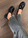 Momentlover Split-Joint Shallow Cut Round-Toe Mary Janes