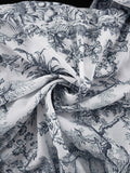 Momentlover Tied Waist Split-Joint Printed Pleated Puff Sleeves Loose Stand Collar Mini Dresses