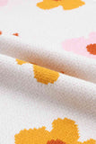 Momentlover Floral Round Neck Sweater