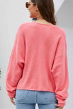 Momentlover V-Neck Center Seam Sweater