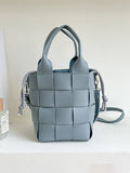 Momentlover Woven Solid Color Handbags Crossbody Bags