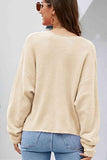 Momentlover V-Neck Center Seam Sweater