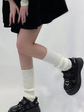 momentlover Casual Solid Color Leg Warmers Accessories