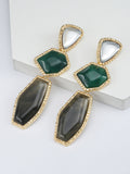 Momentlover Split-Joint Geometric Drop Earrings