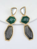 Momentlover Split-Joint Geometric Drop Earrings