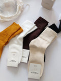 momentlover Casual Simple 9 Colors Socks