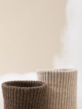 momentlover Solid Color Pleated Socks