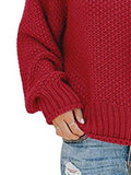 Momentlover Turtleneck Dropped Shoulder Sweater