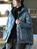Momentlover Original Solid Hooded Cotton-Padded Coat