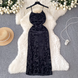 - Chic Green/Black Midi-length Dress  GEU619