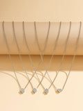 Chains Geometric Layered Necklaces Accessories