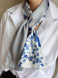 Momentlover Vintage Silk Imitation Printed Scarf