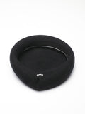 Momentlover Vintage Wool Solid Color Beret Hat