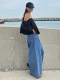 Momentlover Urban Blue Wide Leg Jean Pants