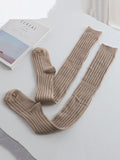 momentlover Casual Solid Color Stockings Accessories