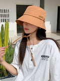 Momentlover Wide Side Lace-Up Sun-Protection Hats&Caps Fisherman Hat