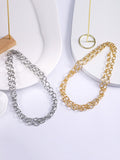 Momentlover Solid Color Chains Necklaces Accessories