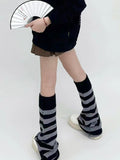 momentlover Urban Flared Striped Leg Warmers Accessories