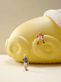 Momentlover Warm Removable Washable Waterproof Thick-Soled Cotton Slippers