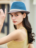 Momentlover Woven Contrast Color Sun-Protection Hats&Caps