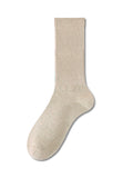 momentlover Solid Color Pleated Socks