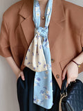 Momentlover Vintage Silk Imitation Printed Scarf