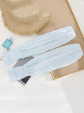 momentlover Solid Color Ice Silk Loose Sun Protection Sleevelet