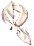 Momentlover Original Striped Print Hair Band&Silk Scarf