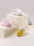 Momentlover Warm Removable Washable Waterproof Thick-Soled Cotton Slippers