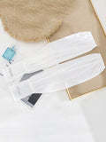 momentlover Solid Color Ice Silk Loose Sun Protection Sleevelet