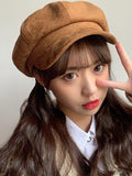 Momentlover Casual Suede 9 Colors Beret Hat