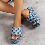 themeisles - Black Casual Patchwork Round Comfortable Shoes
