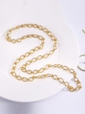 Momentlover Solid Color Chains Necklaces Accessories