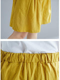 Momentlover Loose Solid Wide Leg Pants