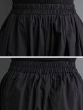 Momentlover Printed High-Waisted Elasticity Asymmetric Wide Leg Loose Trousers Pants