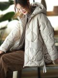Momentlover Original Solid Hooded Cotton-Padded Coat