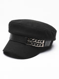 Momentlover Artistic Retro Vinage Chains Beret Hats&Caps