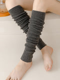 momentlover Casual Keep Warm Solid Color Leg Warmers Accessories