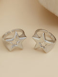 Normcore Adjustable Hollow Star Shape Rings Accessories