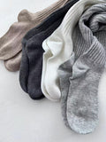 momentlover Casual Solid Color Stockings Accessories