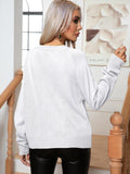 Momentlover Cable-Knit Long Sleeve Sweater