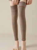 momentlover Casual Skinny Keep Warm Solid Color Leg Warmers Accessories
