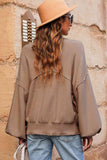Momentlover Round Neck Dropped Shoulder Sweater