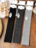 momentlover Casual Skinny Leg Solid Color Leg Warmers Accessories