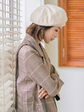Momentlover Personality Striped&Plaid Beret Hat